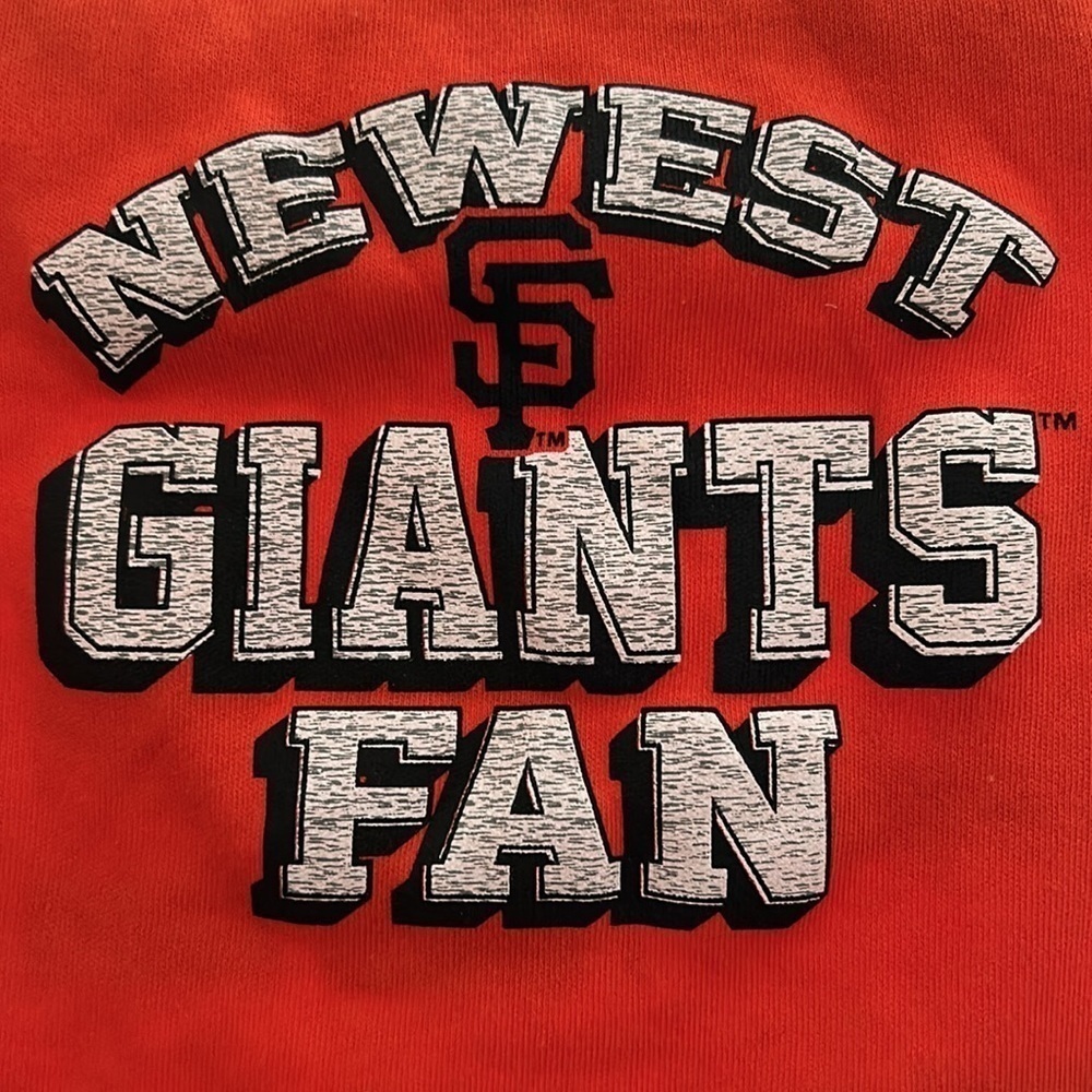 Newest SF Giants Fan Onesie!  Size 12M  / BRAND NEW no Tags - Picture 3 of 6